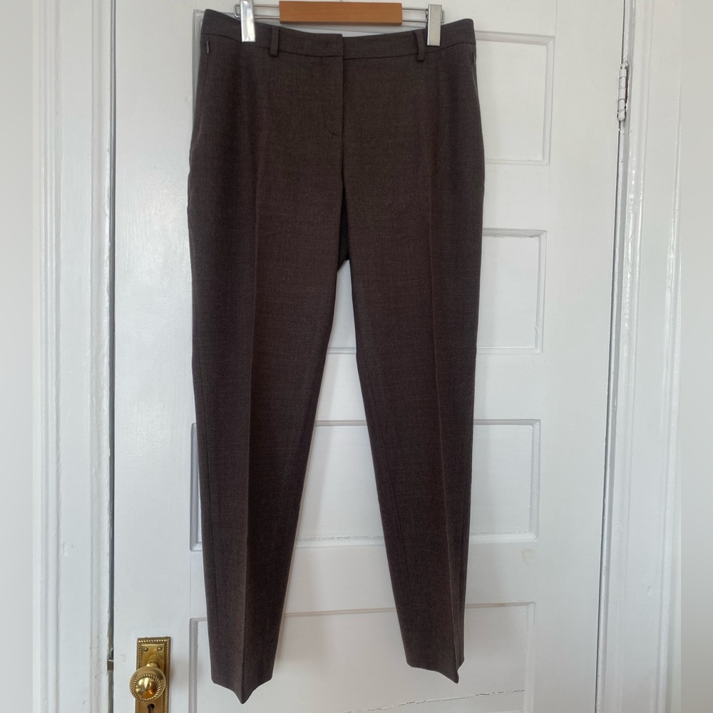 AKRIS brown wool trousers